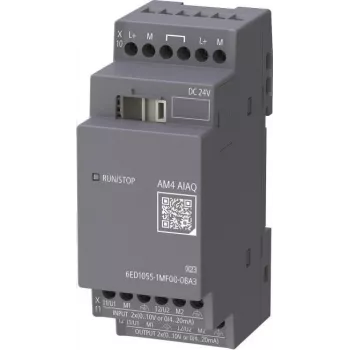 Siemens LOGO! AM4 6ED1055-1MF00-0BA3 analogās paplašināšanas modulis 2AI/2AQ 24V DC