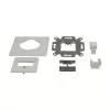 Synergy 21 Keystone Module Carrier Flush-Mounted Box for 2x TP Module Pure White 180°