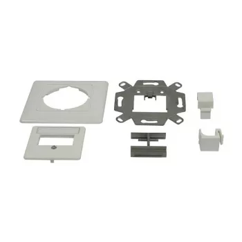 Synergy 21 Keystone Module Carrier Flush-Mounted Box for 2x TP Module Pure White 180°
