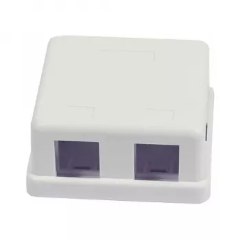 Synergy 21 Keystone Module Box Surface-Mount 2x TP Pure White