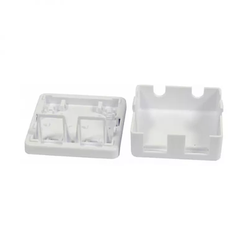 Synergy 21 Keystone Module Box Surface-Mount 2x TP Pure White
