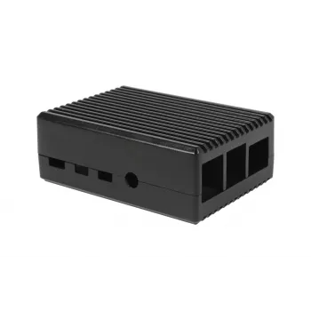 ALLNET Raspberry Pi 4 korpuss komplekts alumīnija pasīvā dzesēšana melns