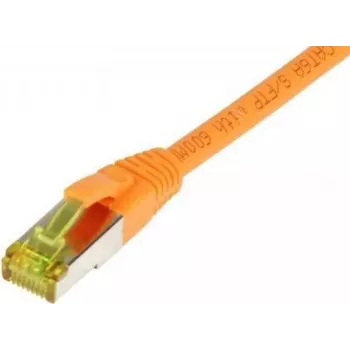 SYNERGY21 Patch Cable RJ45, CAT6A 500MHz, 30m, Orange, S/FTP, TPE/LSZH (Ultraflex), AWG26, with CAT7 Raw Cable