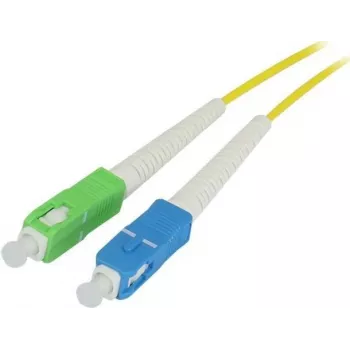SYNERGY21 Fiber Optic Patch Cable 3m SC/APC-SC/APC OS2 Single-Mode 9/125µm G.657.A2 2mm Bend Protection