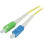SYNERGY21 Fiber Optic Patch Cable 3m SC/APC-SC/APC OS2 Single-Mode 9/125µm G.657.A2 2mm Bend Protection