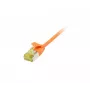 Synergy 21 Patch Cable RJ45 CAT6A 500MHz 5m Orange U/FTP Slimline Round d=3,8mm TPE/LSZH (Superflex) AWG32 with Cat.7 Raw Cable