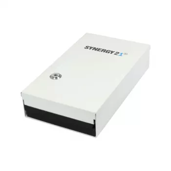 SYNERGY21 LWL Wall Distributor Mini (Surface-Mounted), for LC/SC, B150/H265/T55mm, without Couplers/Splice Cassette, White