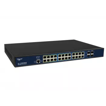 ALLNET ALL-SG8626PMJ Layer 2+ pilnībā pārvaldāms Gigabit slēdzis ar 24 PoE+ portiem un 370W