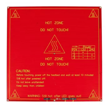 ALLNET 4duino 3D Printer Heated Bed Square 215mm 12V/24V RepRap Mendel (ALL_KS_hotbed_square)