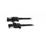 Synergy21 Patch Cable RJ45, CAT6A 500MHz, 1,0m, Black, S/FTP, Slimline Round d=4,5mm, TPE/LSZH (Superflex), AWG28, with CAT7 Raw Connectors Rotatable