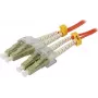 SYNERGY21 Fiber Optic Patch Cable 0,5m LC-LC Duplex OM2 50/125µm LSZH Orange