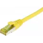 SYNERGY21 Patch Cable RJ45 CAT6A 500MHz 7,5m Yellow S/FTP TPE/LSZH Ultraflex AWG26 with CAT7 Raw Cable