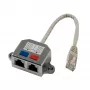 Synergy 21 S215236 Telephone Y-Splitter, 1x RJ11/RJ12 Male to 2x RJ11/RJ12 Female, 0.15 m, Grey, Metallic