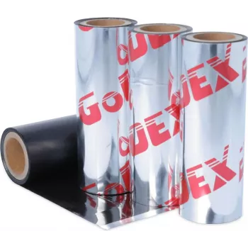 GODEX C.ITOH Termopārsūtīšanas lente Vasks/Sveķi Melna 110mm x 300m 1 collas serde