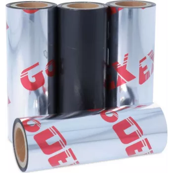 Godex 265 Series Premium Wax/Resin Thermal Transfer Ribbon, 80 mm x 450 m, Black