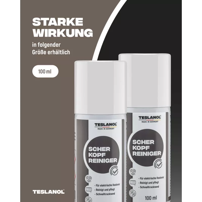 Teslanol skūšanas galviņas tīrīšanas aerosols 200 ml