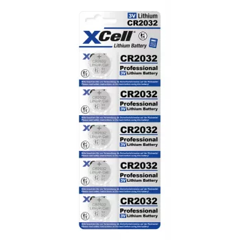 XCell CR2032 pogu baterija - 3V litija monētu elements (145538)