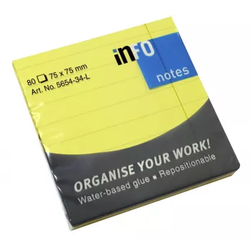 inFO Sticky Notes 5654-34-L Yellow 1 Block