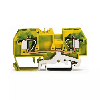 WAGO Zemējuma spaiļu bloks zaļi-dzeltens 0.2-6 mm² 282-907