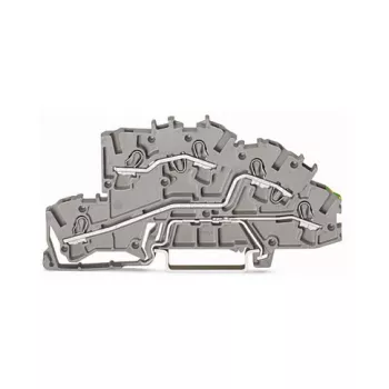WAGO 2003-7645 TOPJOB S 4-dzīslu caurlaides spaiļu bloks, pelēks, 32A, 1000V, Push-in CAGE CLAMP, DIN sliede