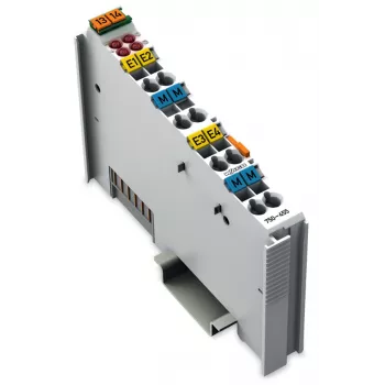 WAGO 750-455 4-Kanālu Analogās Ievades Modulis, 0.5 kV, 32 V, 12 Bit, 100 Ohm