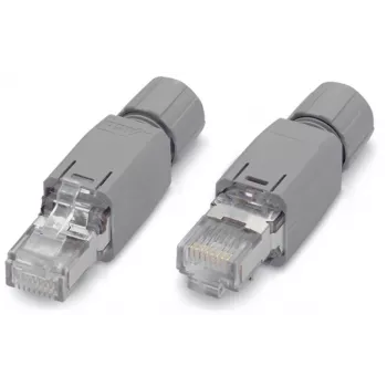 WAGO 750-975 RJ-45 System Cable Connector for WAGO I/O System 750, Grey, IP20