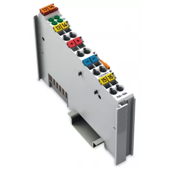 WAGO 750-504 Digitālās izejas modulis, 4 kanāli, 24 VDC, 0,5 A, CAGE CLAMP, DIN sliede