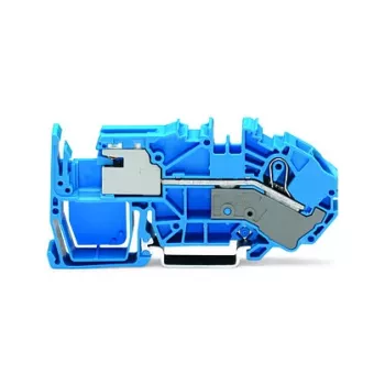 WAGO 2016-7714 1 vadītāja N-atvienojuma spaiļu bloks, 16 mm², Push-in CAGE CLAMP, zils