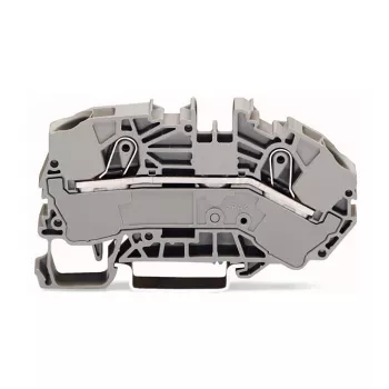 WAGO 2016-7601 Caurlaides spaiļu bloks, 2-vadītāju, 16 mm², 800 V, pelēks