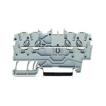 WAGO Caurvadu spaiļu bloks 4 mm², pelēks, 32 A, 800 V, CAGE CLAMP®