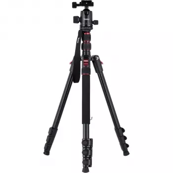 Rollei Compact Traveler No. 2 Carbon Fiber Travel Tripod with Ball Head (Melns)