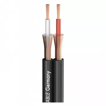 Kindermann Stereo Audio Cable - Pēc Metra - Melns