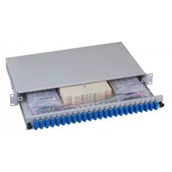 EFB Elektronik Fiber Optic Patch Panel - Rack Mount - SC SM X 48 - Grey, RAL 7035 - 1U - 19 inch