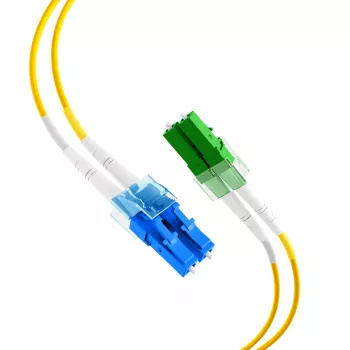 EFB Elektronik Fiber Optic Patch Cable LC/APC Singlemode OS2 20 m Yellow