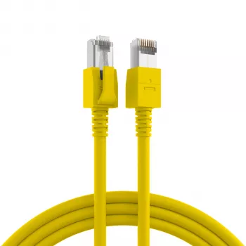 EFB Elektronik DCK1001GE.0,5 LED savienojuma kabelis RJ45 Cat.6A S/FTP FRNC, dzeltens