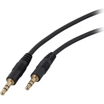 EFB-Elektronik Audio Connection Cable, 3,5mm Stereo Jack, 5 Meter, Black