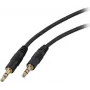 EFB-Elektronik Audio Connection Cable, 3,5mm Stereo Jack, 5 Meter, Black