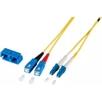 EFB Elektronik O0360.30 Duplex Jumper LC-SC 9/125µm OS2 LSZH Yellow 2,0mm 30m