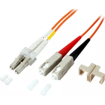EFB-Elektronik Duplex Jumper LC-SC 50/125 µm OM2 LSZH Orange 2,0 mm 30 m