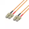 EFB Elektronik ECOFIBER optiskais tīkla savienojuma kabelis ar SC daudzmodu (M) savienotājiem