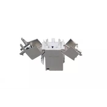 EFB Elektronik RJ45 Keystone Slimline Cat.6A Sudraba STP PVP Komponents 12-Pack - Power over Ethernet - RJ-45