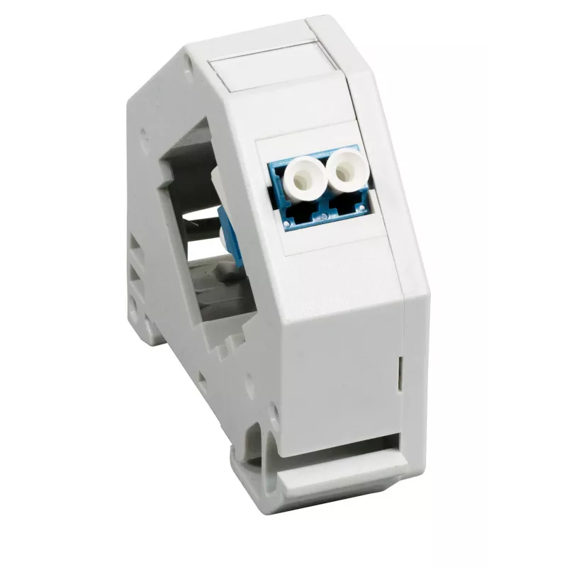 EFB DIN Rail Adapter for LC/APC Singlemode, 2 Ports
