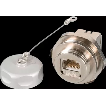 EFB Elektronik IP67 Iegremdējamā ligzda M25 RJ45 Cat.6A E-20070 Cat.5/6/7 kabeļiem