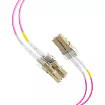 EFB Elektronik IPL-DF-LCULCU-4-0050 Fiber Optic Patch Cable, 0,5 m, OM4, LC Duplex, Aqua