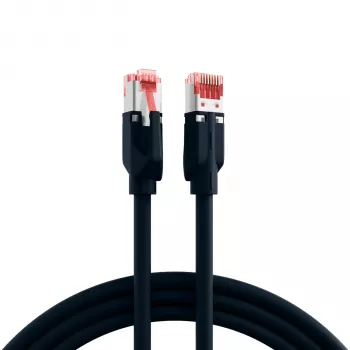 EFB-Elektronik RJ45 Patch Cable Cat.6A S/FTP LSZH Draka UC900 TM21 Black 40m