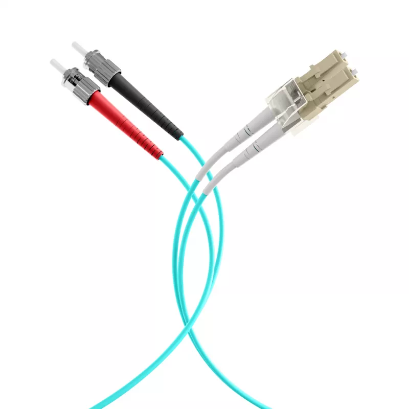 EFB Elektronik O0313.40 Fiber Optic Patch Cable, OM3, 40 m, LC-ST, Aqua