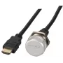 EFB Elektronik IP67 HDMI paneļa ligzda, M25, HDMI A-A ligzda-spraudnis, apkopes ports, drošības aukla, 1,0 m