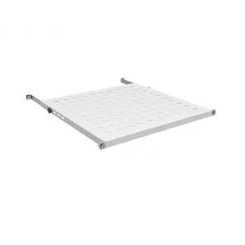 EFB Electronics 19 collu 0.5U fiksēts plaukts, uzstādīšanas dziļums 750-850 mm, kravnesība 70 kg, skapja dziļums 1000 mm, gaiši pelēks (RAL 7035)
