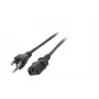 EFB EK490.1,8V2 strāvas kabelis, Japānas B tipa kontaktdakša uz IEC C13, 1,8 m, melns