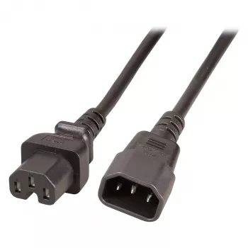 EFB Electronics Hot Appliance Extension Cable C14 180° - C15 180° Black 3 m 3 x 1,00 mm² VDE (EK585.3V2)
